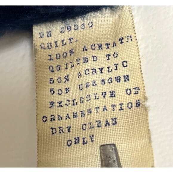 70s Vintage Studded Dagger Collar Blue Velvet Jacket Men’s L Rock Concert Stage - Picture 11 of 12